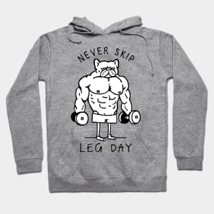 Never Skip Leg Day Frenchie Hoodie